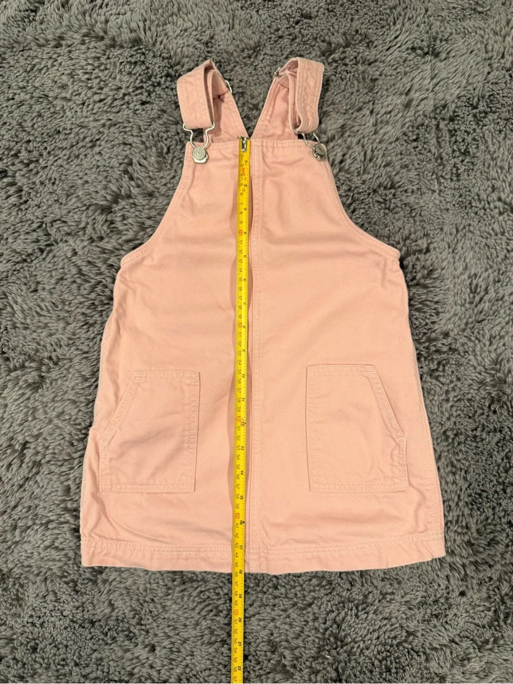GAP Coral Pink Overall Pinafore Dress